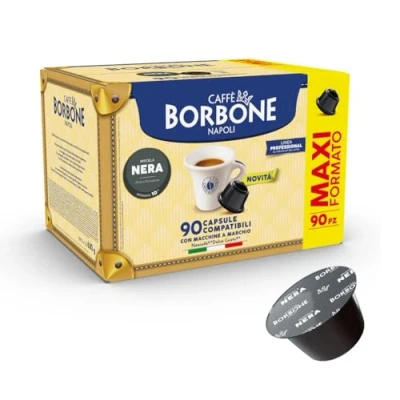 Afbeelding van Caffè Borbone Zwarte Koffiemelange 90 capsules Compatibel met de Nescafé®* Dolce Gusto®* merk koffiemachines