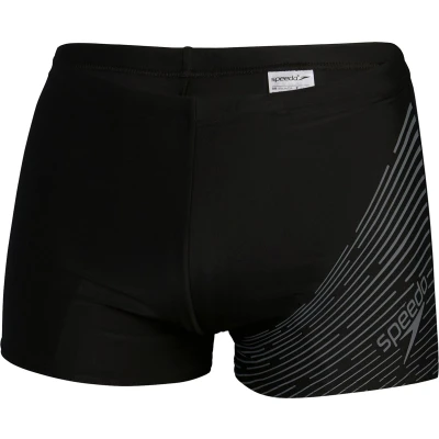 Afbeelding van Speedo MENS Medley LOGO Aquashort Zwemshorts, Heren, Maat: 3, Black/usa charcoal