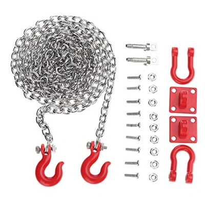 Afbeelding van RC Car Tow Hook Trailer Chain Set, U Shaped Assemble Parts for Climbing Crawler Upgrade Part