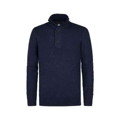 Afbeelding van Petrol Industries Melange Trui, Heren, Maat: Small, Deep capri