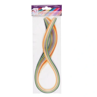 Afbeelding van 3MM PAPER STRIPS (108PCS) 1/8 X 21 MIXED PASTEL (18 COLOURS)
