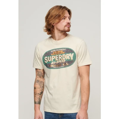 Afbeelding van Superdry Gasoline Workwear T shirt Met Korte Mouwen Beige L Man