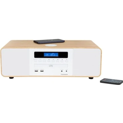Afbeelding van Thomson MIC200IBT Stereo Bluetooth Microset CD/MP3/USB/Inductie Hout