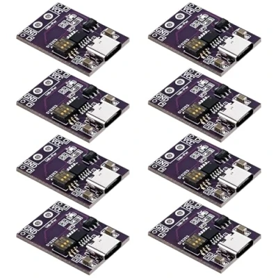 Afbeelding van Vaileal 8 stuks QC/PD/AFC voeding Trigger module: snellaadtrigger, USB C, 5 V, 9 12 15 20 DC Spoof Scam Fast Charge Polling Detector PD notebook wisselboard module