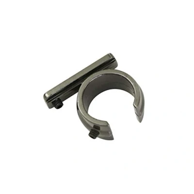 Afbeelding van GARDINIA Ringadapter voor universele beugel gordijnroedes Ø 20 mm, 2 stuks, Serie Chicago, metaal, titanium