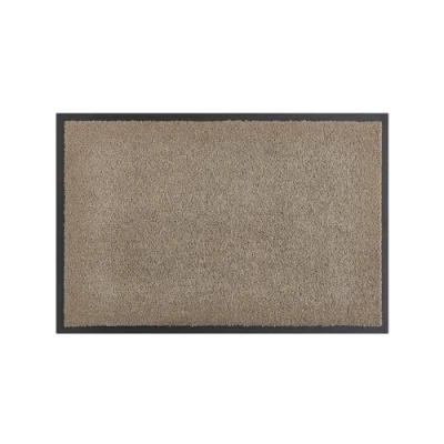 Afbeelding van andiamo deurmat Verdi Schoonloopmat voor de ingang van het huis ideaal als binnen of in overdekte buitenruimte voetveger huisdeur 40 x 60 cm taupe