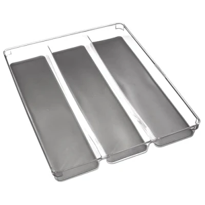 Afbeelding van Decopatent® Bestekbak 3 Vaks Besteklade Organizer Anti Slip Inleg