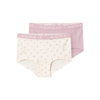 Afbeelding van NAME IT KIDS hipster NKFHIPSTER set van 2 offwhite/lila