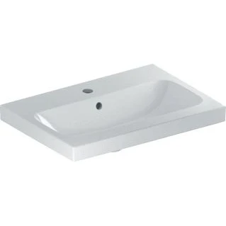 Afbeelding van Geberit iCon Light wastafel wit KeraTect (75 x 42 cm) zonder kraangat,