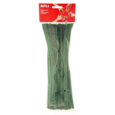 Afbeelding van ApliKids chenilledraad 30 cm groen 50 stuks