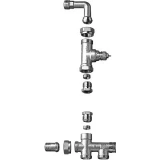 Afbeelding van Danfoss 2 pijps vloer radiatorafsluiter type ra k basis 013g3342