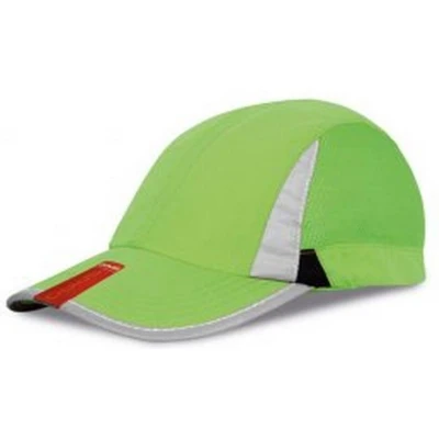 Afbeelding van Spiro Unisex 2 Panel Sport Baseball Cap (Kalk/zwart)