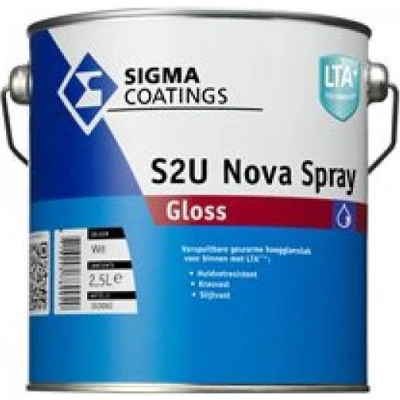 Afbeelding van sigma s2u nova spray gloss wit 2.5 ltr