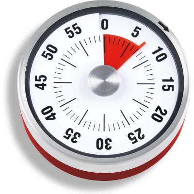 Afbeelding van Kookwekker ADE Mechanisch 60 Min Rood