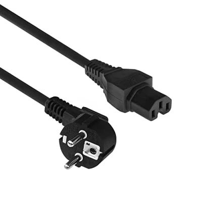 Afbeelding van ACT AK5313 230V Stroomkabel CEE7/7 Male (Haaks)/C15 Zwart 2 meter