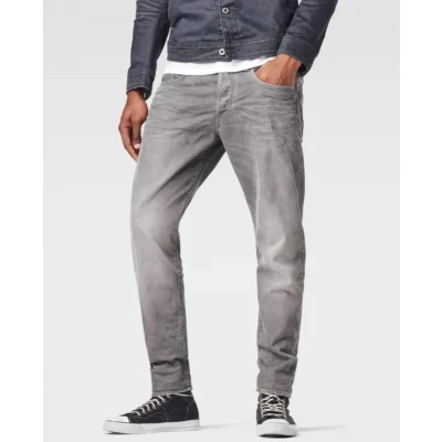 Afbeelding van G Star Raw heren Jeans 3301 Regular Tapered Jeans, Grey (lt aged 7607 424), 28W / 32L