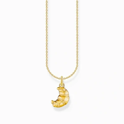 Afbeelding van Thomas Sabo KE2229 413 39 L45V Halsketting Dames 925er Zilver 18K geel verguld 38 45cm
