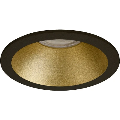 Afbeelding van Premium Inbouwspot Felipe Goud, Zwart Verdiepte ronde spot Extra Warm Wit (2700K) Met Philips LED