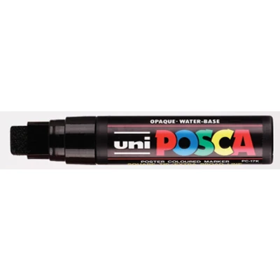 Afbeelding van uni ball Paint Marker op waterbasis Posca PC 17K zwart paintmarker