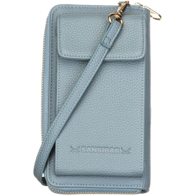 Afbeelding van Sansibar Schoudertas mobiele telefoon Portemonnee Phone Bag Jeans Blauwgrijs