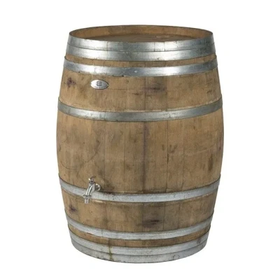 Afbeelding van Regenton 300L, gat regenpijp, chromen logo en kraan