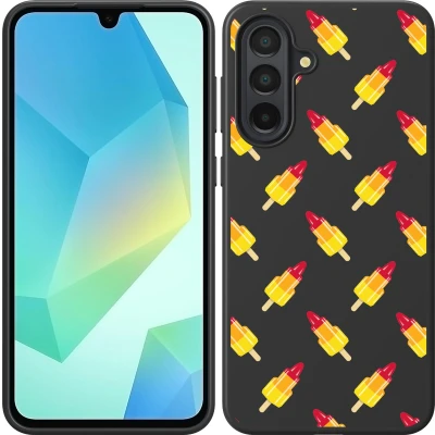 Afbeelding van Cazy Hoesje Zwart geschikt voor Galaxy A36/A56 Raketjes