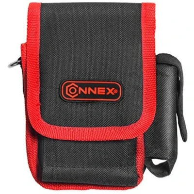 Afbeelding van Connex Universele zakelijke tas 2 vakken met klittenbandsluiting ideaal voor bouwplaats, kantoor en buiten van polyester onderhoudsvriendelijk/telefoontasje/heuptas / COX952312,