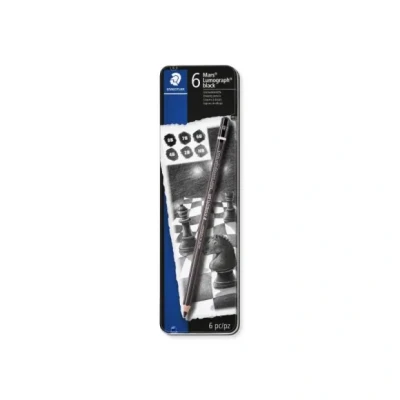 Afbeelding van Staedtler Mars Lumograph potlood set á 6 stuks 100 G6