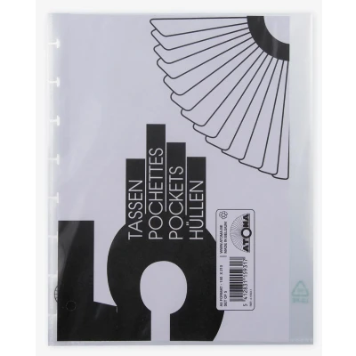 Afbeelding van Atoma Showtassen, Transparant, Voor A5+ Schriften, Set Van 5 Stuks Schrift