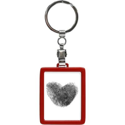 Afbeelding van Deknudt Frames sleutelhanger S59NK4 rood metaal pasfoto 3,5x4,5