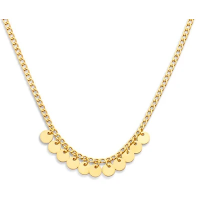 Afbeelding van Schitterende Gold Plated Halsketting met Rondjes