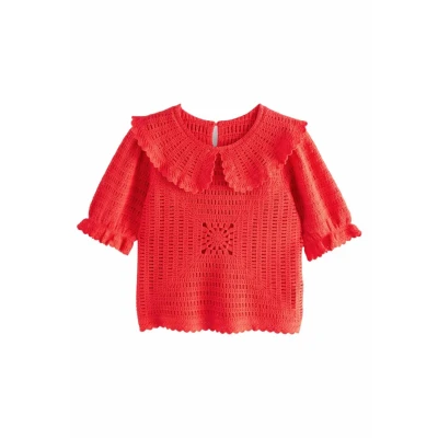 Afbeelding van Next Regular FIT Collared Short Sleeve Tshirt print, Dames, Maat: XSxR, Red