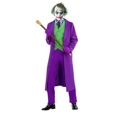 Afbeelding van FUNIDELIA Joker kostuum The Dark Knight voor Mannen Maat: 3XL Paars
