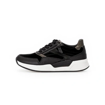Afbeelding van Gabor Rollingsoft Sneakers zwart Suede Dames Maat 38