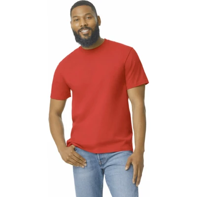 Afbeelding van Gildan Heren T shirt Softstyle Midweight GI65000 Red M