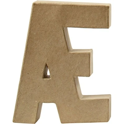 Afbeelding van Creotime Papier mâché Letter Æ 20,5 Cm