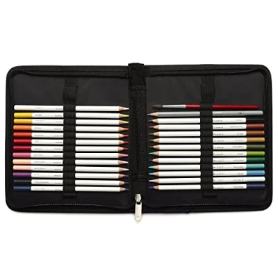 Afbeelding van Winsor &amp; Newton Studio Collection 24 Aqaurelpotloden in Etui + 1 Grafietpotlood Aquarelenseel