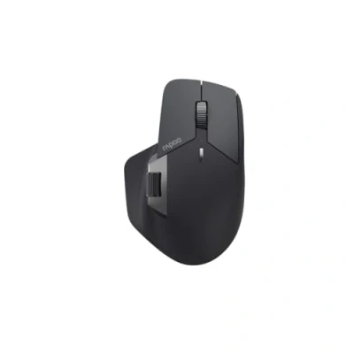 Afbeelding van Rapoo MT760L Draadloze Muis 4000 DPI Sensor Milieuvriendelijke Oplaadbare Batterij Ergonomisch PC &amp; Mac Grijs Zwart