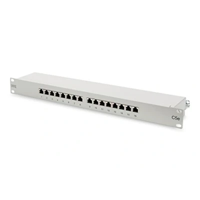 Afbeelding van Digitus DN 91516S 16 poorten Netwerkpatchpaneel 483 mm (19) CAT 5e 1 HE Zwart