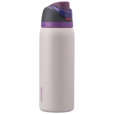 Afbeelding van Owala FreeSip Geïsoleerde roestvrijstalen waterfles met rietje voor sport en reizen, lekvrij, BPA vrij, 950 ml, Dreamy Field