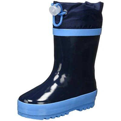 Afbeelding van Playshoes Uniseks rubberlaarzen voor kinderen, gevoerd met natuurlijk rubber, donkerblauw, 32/33 EU