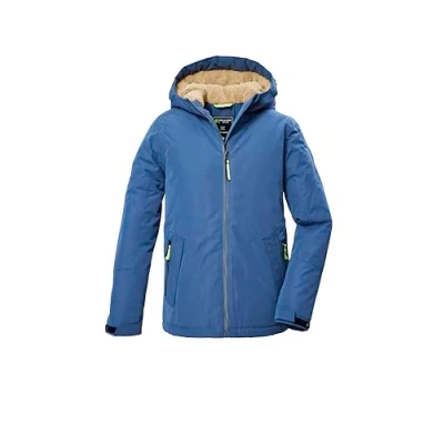 Afbeelding van killtec KOW 377 BYS JCKT, Functionele jas/winterjas voor jongens met capuchon, blaugrau,