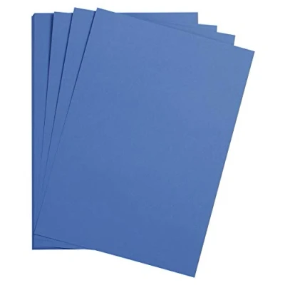 Afbeelding van Clairefontaine Ref 975278C Maya glad gekleurde tekenkaart (verpakking van 25 vellen) 185 g/m² A4 (29,7 x 21cm) koningsblauwe kleur diepgeverfd, zuurvrij, pH neutraal