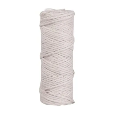 Afbeelding van Rayher 4200102 jutegaren, 3 voudig, diameter 3,5 mm, spoel 50 m, kleur wit/ivoor, jute koord, bindgaren, decoratief koord