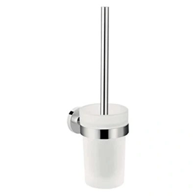 Afbeelding van Hansgrohe Logis Universal closetborstelgarnituur matglas wandmodel chroom