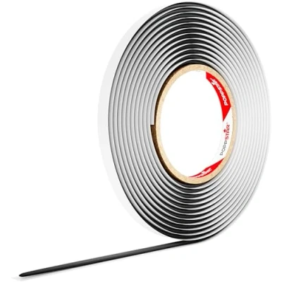 Afbeelding van Poppstar Butylrond Snoer Tape (5 m x 4 mm) Afdichtband Zelfklevend, Rond, Zwart
