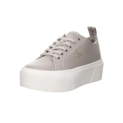 Afbeelding van Calvin Klein Vrouwen Cupsole Flatform Low Wl LTH Wn Sneaker, Bruinvis, 6 UK, Bruinvissen, 39 EU