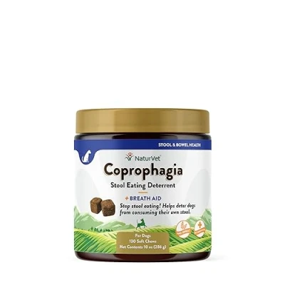Afbeelding van NaturVet COPROPHAGIA Soft Chew Bottle Dog Stool Eating Deterrent 130 count