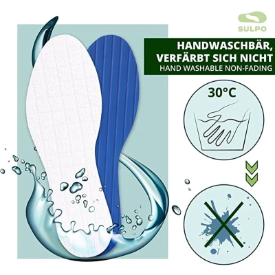 Afbeelding van inlegzool voor voeten / optimum cushioning and support sports shoe insoles \ inlegzolen frisse extra demping 39