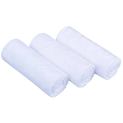Afbeelding van MAYOUTH Microvezel sporthanddoeken sneldrogende en absorberende gymhanddoek workout zweethanddoeken voor sportschool, yoga, camping, 3 stuks 40 cm x 80 (wit stuks, cm)